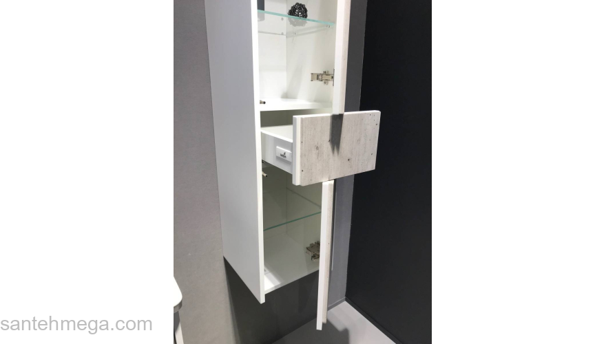 Колонна-пенал ROCA Ronda Бетон левый ZRU9303005. Фото