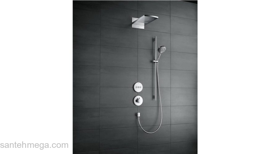 Верхний душ Hansgrohe Rainfall 180 Air хром 28433000. Фото