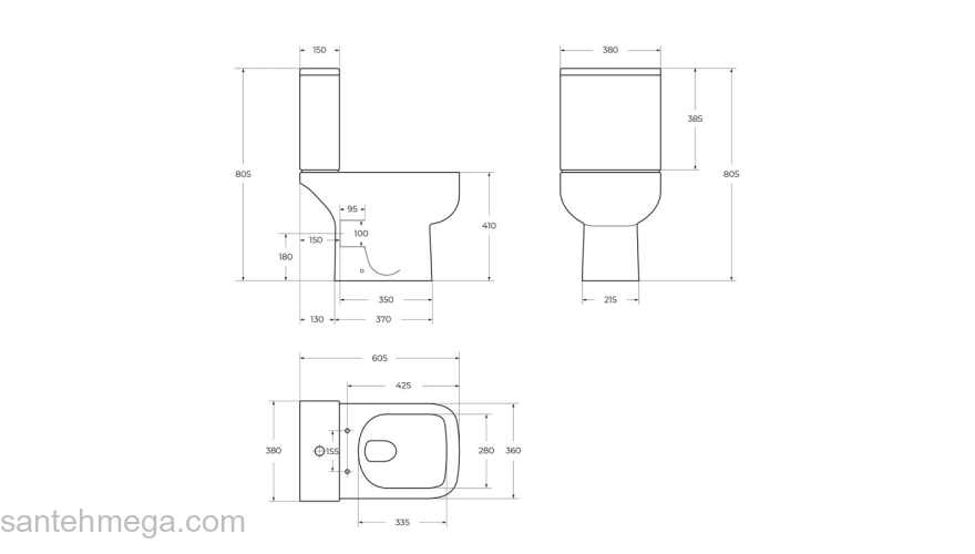 Чаша унитаза напольного безободкового BELBAGNO Aurora BB8604CPR/SC. Фото