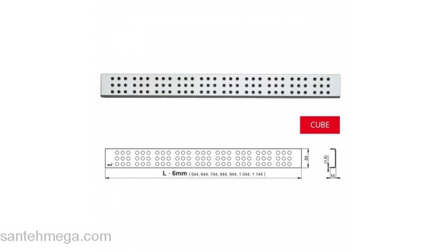 Перфорированная решетка ALCAPLAST CUBE-1150L. Фото