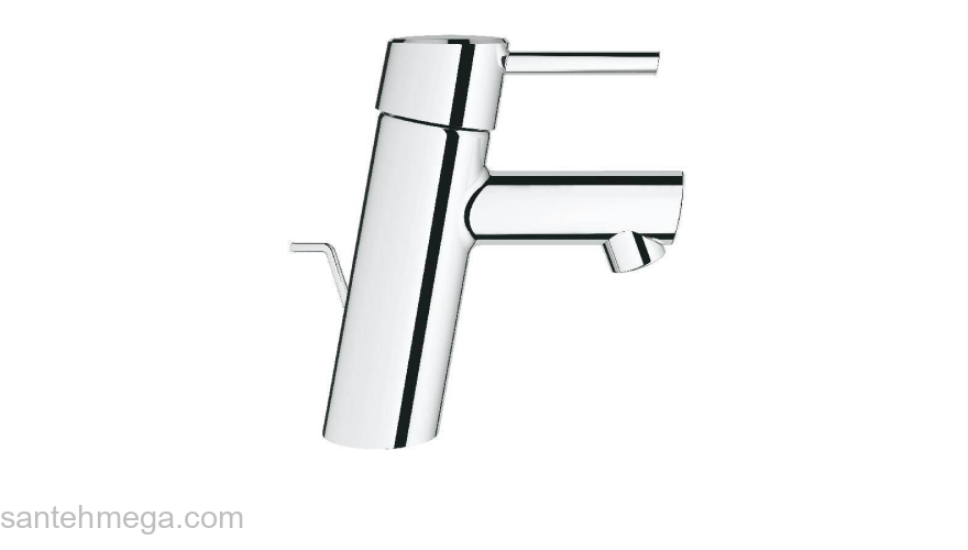 Смеситель для раковины GROHE 2338010e Concetto с донным клапаном и энергосберегающим картриджем, хром (2338010e). Фото