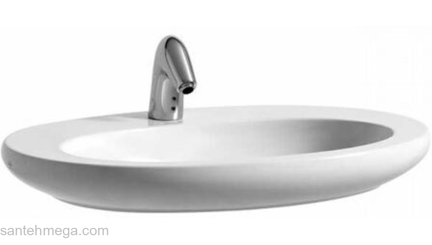 Раковина полувстраиваемая LAUFEN Alessi IL Bagno LCC 75x52 8.1897.2.400.104.1. Фото