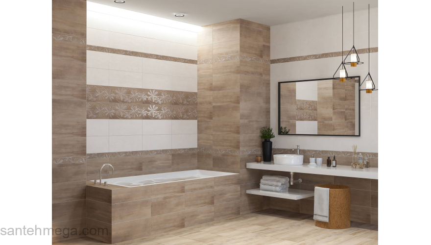 Azori 508061201 Плитка облицовочная Sonnet 201х505 latte. Фото