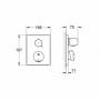 Смеситель термостатический для душа GROHE Eurodisc SE 36247000 (внешняя часть). Фото