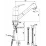 Смеситель для кухни POLYGRAN (выдвижная лейка). Фото
