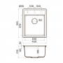 Мойка кухонная OMOIKIRI Daisen 42-BL Artgranit/черный. Фото