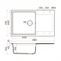 Мойка кухонная OMOIKIRI Daisen 86-DC Artgranit/темный шоколад. Фото