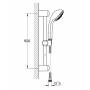 Душевой гарнитур GROHE Relexa 27210000. Фото