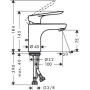 Смеситель для раковины Hansgrohe Logis E 71160000. Фото