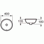 Раковина встраиваемая ROCA Foro 40х40 327872000. Фото