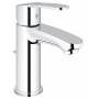 GROHE 2338720E Eurostyle Cosmopolitan Смеситель однорычажный для раковины со сливным гарнитуром, уменьшенный вариант, с энергосберегающим картриджем - подача холодной воды при центральном положении рычага. Фото