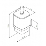Стеклянный диспенсер для жидкого мыла с настенным держателем AM.PM Gem A9036900 для ванной комнаты. Фото