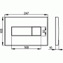 Клавиша смыва AlcaPlast M371. Фото