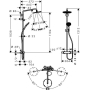 Душевая система Hansgrohe Raindance Select Showerpipe 240 27115000. Фото