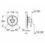 Смеситель для душа GROHE Essence 19286000 (внешняя часть). Фото