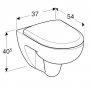 Унитаз с сиденьем Soft-Close (комплект) GEBERIT Renova NR.1 T54 Rimfree подвесной безободковый 500.801.00.1. Фото