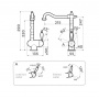 Смеситель кухонный OMOIKIRI Kyoto 2 Plus-AB                    античная латунь 4994349. Фото