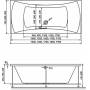 Ванна RELISAN Xenia 180x80. Фото