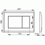 Клавиша смыва AlcaPlast M275. Фото