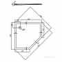 Душевой поддон Акватон Калифорния 100х100 пятиугольный белый 1A714936CA010. Фото