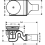 Сливной набор Hansgrohe Raindrain 90 XXL 60067000. Фото