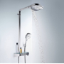 Душевая стойка Hansgrohe Raindance Select Push 300 3jet Showerpipe хром 27127000. Фото