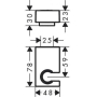 Держатель для ручного душа Hansgrohe Porter E 28387700. Фото