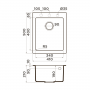 Мойка кухонная OMOIKIRI Bosen 41-BL Tetogranit/черный. Фото