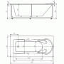 Ванна АКВАТЕК Леда 170х80 с гидромассажем. Фото