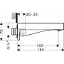 Излив для ванны AXOR Starck X3/4 10426000. Фото