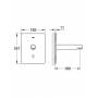 Смеситель для раковины GROHE Europlus E 36243SD1 (внешняя часть). Фото