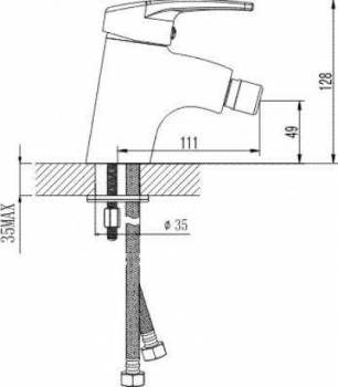 Смеситель для биде IDDIS Sicily CD46093C. Фото