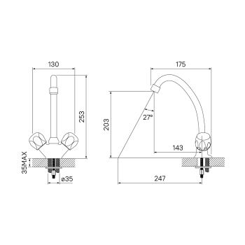 Смеситель для кухни IDDIS Classic Plus CLPSB10i05. Фото