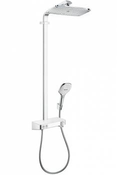 Душевая система HANSGROHE Raindance Select E 360 Showerpipe EcoSmart 27287000. Фото