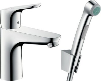 Смеситель для раковины Hansgrohe Focus 31927000 с гигиеническим душем. Фото