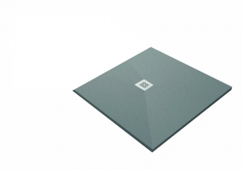 Душевой поддон ACQUABELLA COLLEZZIONI Base Slate PLATO_BASE_SLATE_90_CUADR_CEMENTO_90x90. Фото