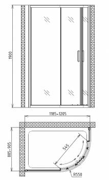 Душевой уголок Gemy Victoria S30202A. Фото