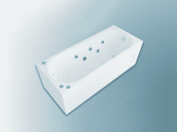 Ванна АКВАТЕК Оберон 170х70 с гидромассажем. Фото