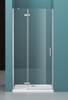 Душевая дверь BELBAGNO KRAFT-B-12-60/60-C-Cr-R. Фото