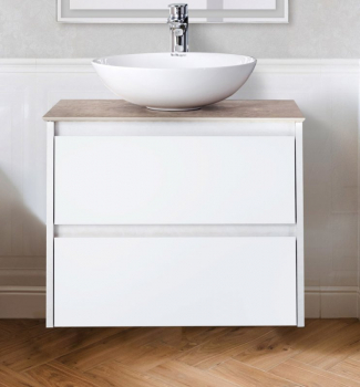 Тумба под раковину подвесная BELBAGNO KRAFT-600-2C-SO-BO Bianco Opaco. Фото