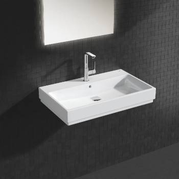 GROHE 23296001 Lineare New Смеситель однорычажный для раковины, высокий излив, со сливным гарнитуром. Фото