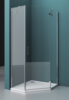 Душевой угол BELBAGNO KRAFT-P-1-100-C-Cr-L. Фото