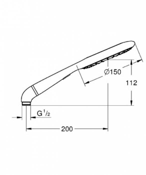 Ручной душ GROHE Rainshower Icon 27444001. Фото