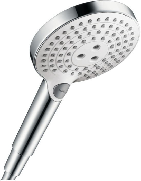 Ручной душ Hansgrohe Raindance Select S 120 3jet белый/хром 26530400. Фото