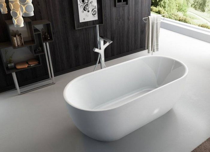 Ванна акриловая отдельностоящая BELBAGNO BB70-1500-800. Фото