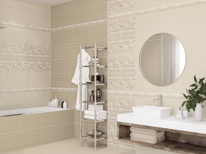 Azori 508471101 Плитка облицовочная Romanico 315х630 beige. Фото