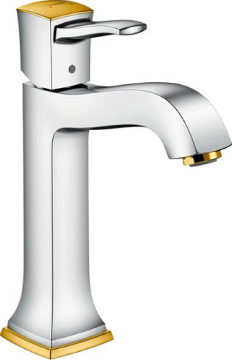 Смеситель для раковины Hansgrohe Metropol Classic хром/золото 31302090. Фото