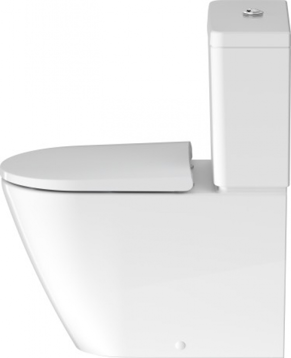 Унитаз напольный под бачок DURAVIT D-Neo Rimless 2002090000. Фото
