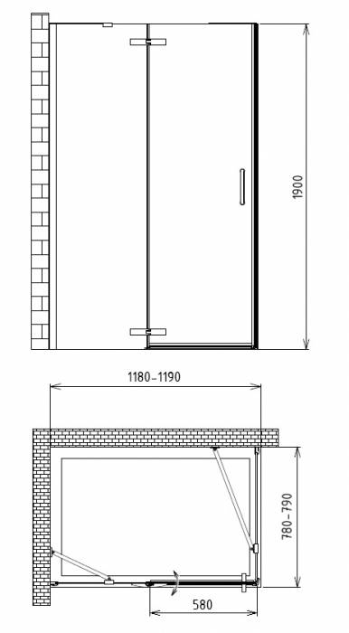 Душевой уголок GEMY Fall Tea S29131. Фото