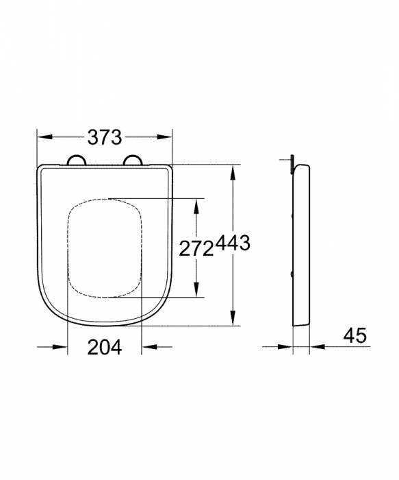 Сиденье Soft-Close GROHE Euro Ceramic 39330000. Фото
